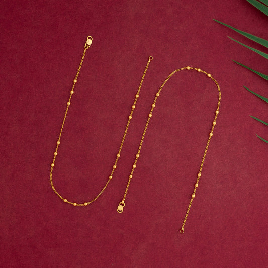 gold plated anklet