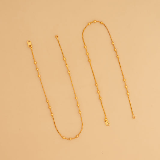 gold plated anklet