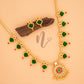 GOLD PLAED GREEN  PALAKKA JEWELLERY SET 