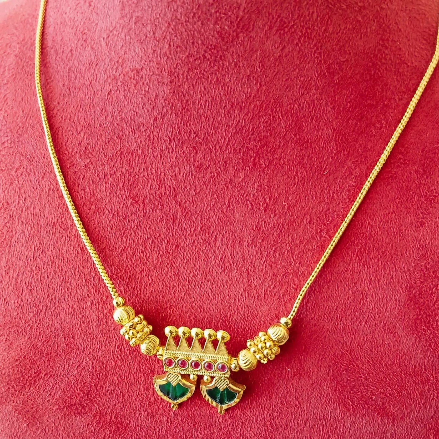 GOLD PLATED 2PALAKK KATTA CHAINPENDENT 