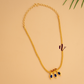 GOLD PLATED 3KATTA BLUE COLOUR NAGAPADAM