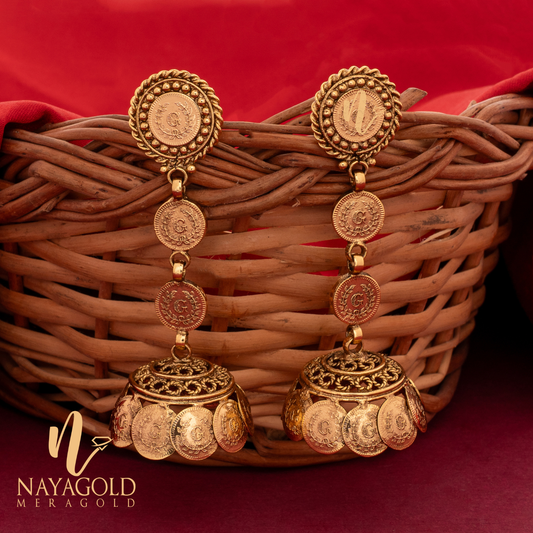 GOLD PLATED  ANTIQUE LAYER COIN JUMUKA 