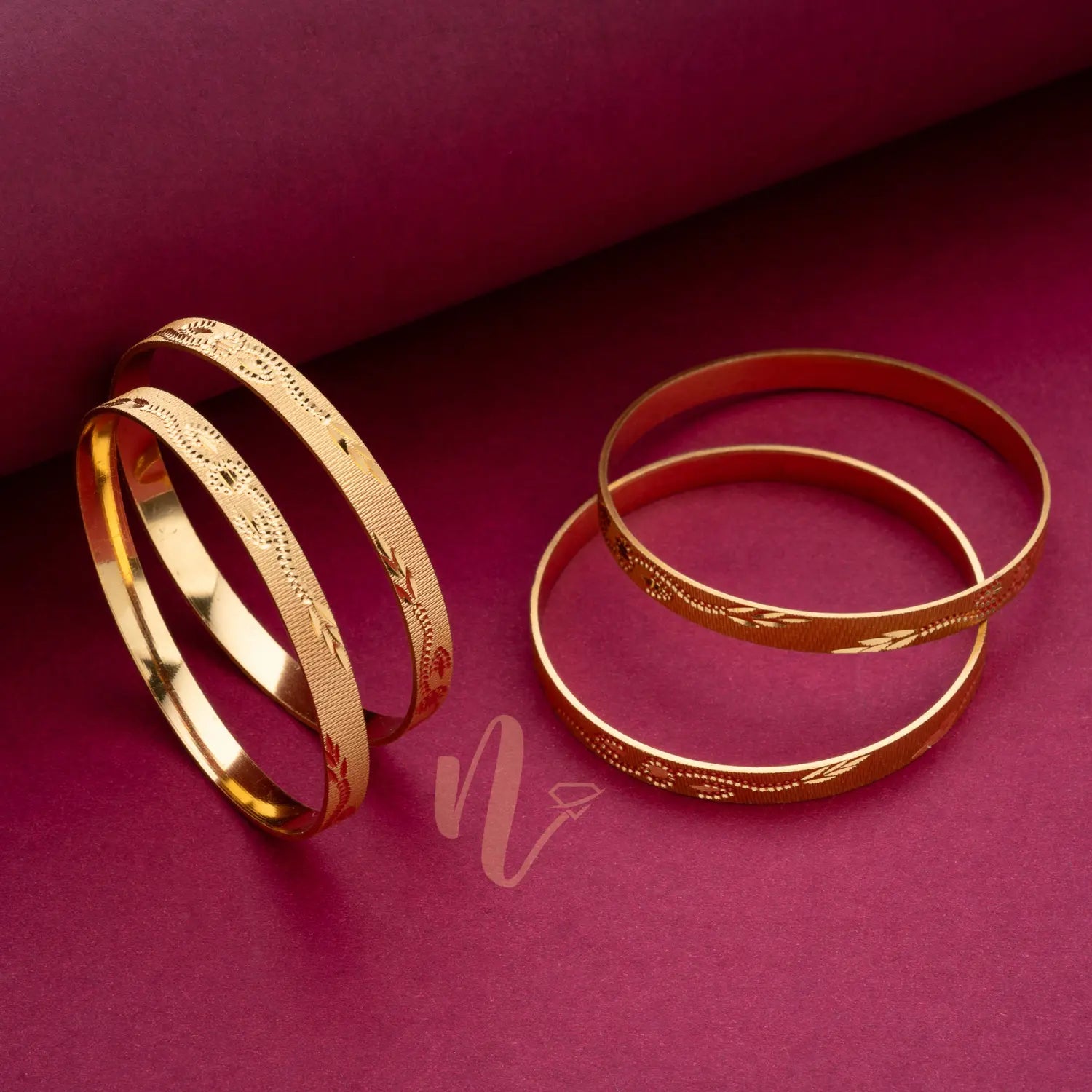 GOLD PLATED BANGLE SET