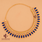 GOLD PLATED  BLUE COLOUR NAGAPADAM NECKLACE