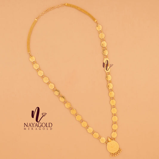GOLD PLATED COIN CHAIN 24 INCH