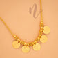 GOLD PLATED COIN  NECKLACE