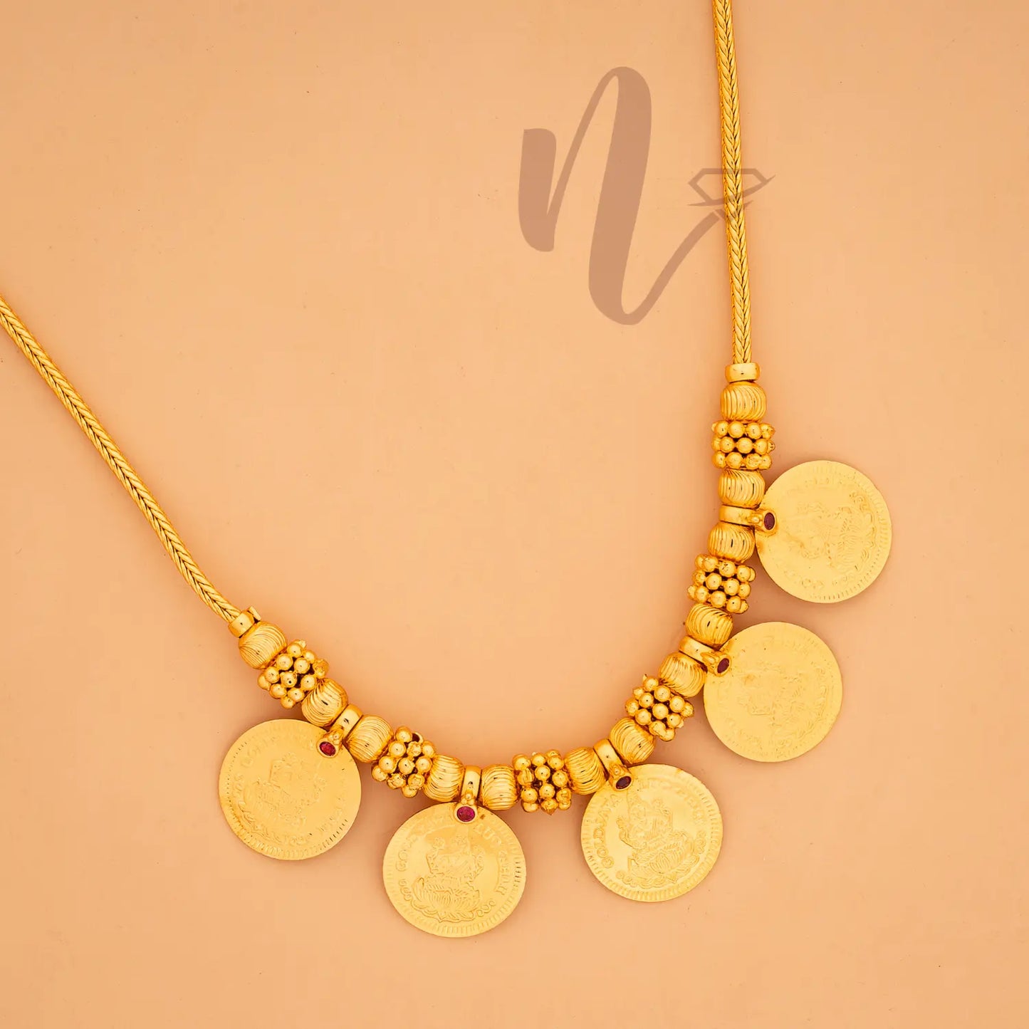 GOLD PLATED COIN  NECKLACE