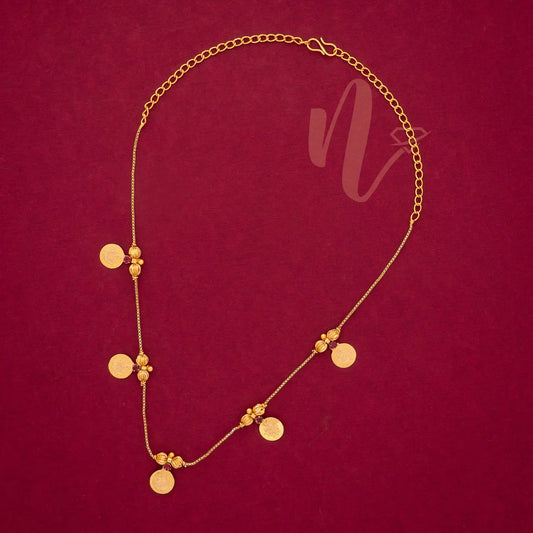 GOLD PLATED COIN ULLIBALL INVISIBLE NECKLACE