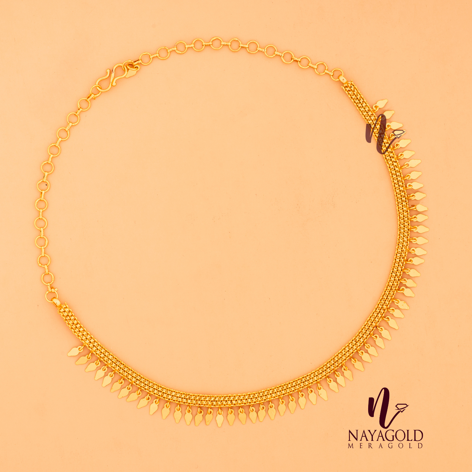 GOLD PLATED  ELAKKATHALI  WITH OUT STONE