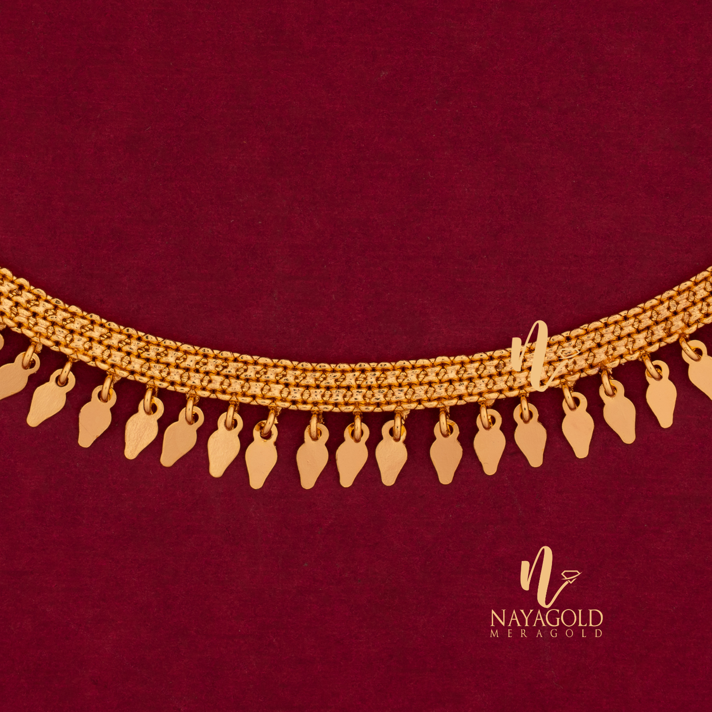 GOLD PLATED ELAKKA THALI WTH OUT STONE