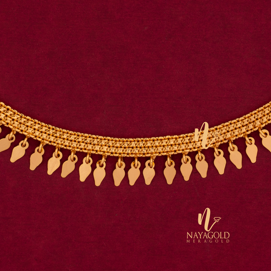 GOLD PLATED ELAKKA THALI WTH OUT STONE