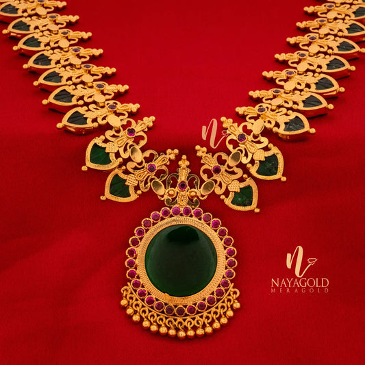 GOLD PLATED GREEN COLOUR BUTTERFLY PALAKKA