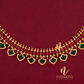 GOLD PLATED GREEN  PALAKKA STONE  HARAM 