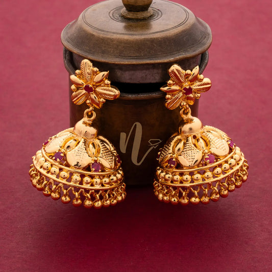 GOLD PLATED KERALA MODEL JUMUKA 