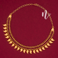 GOLD PLATED MANGO NECKLACE WITH PINK STONE