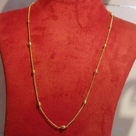 GOLD PLATED KERALA MODEL  CHAIN 