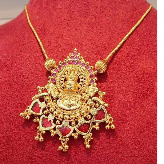 GOLD PLATED PALAKKA KADHAKALLI PENDENT