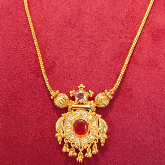 GOLD PLATED RED COLOUR ULLIBALL STAR