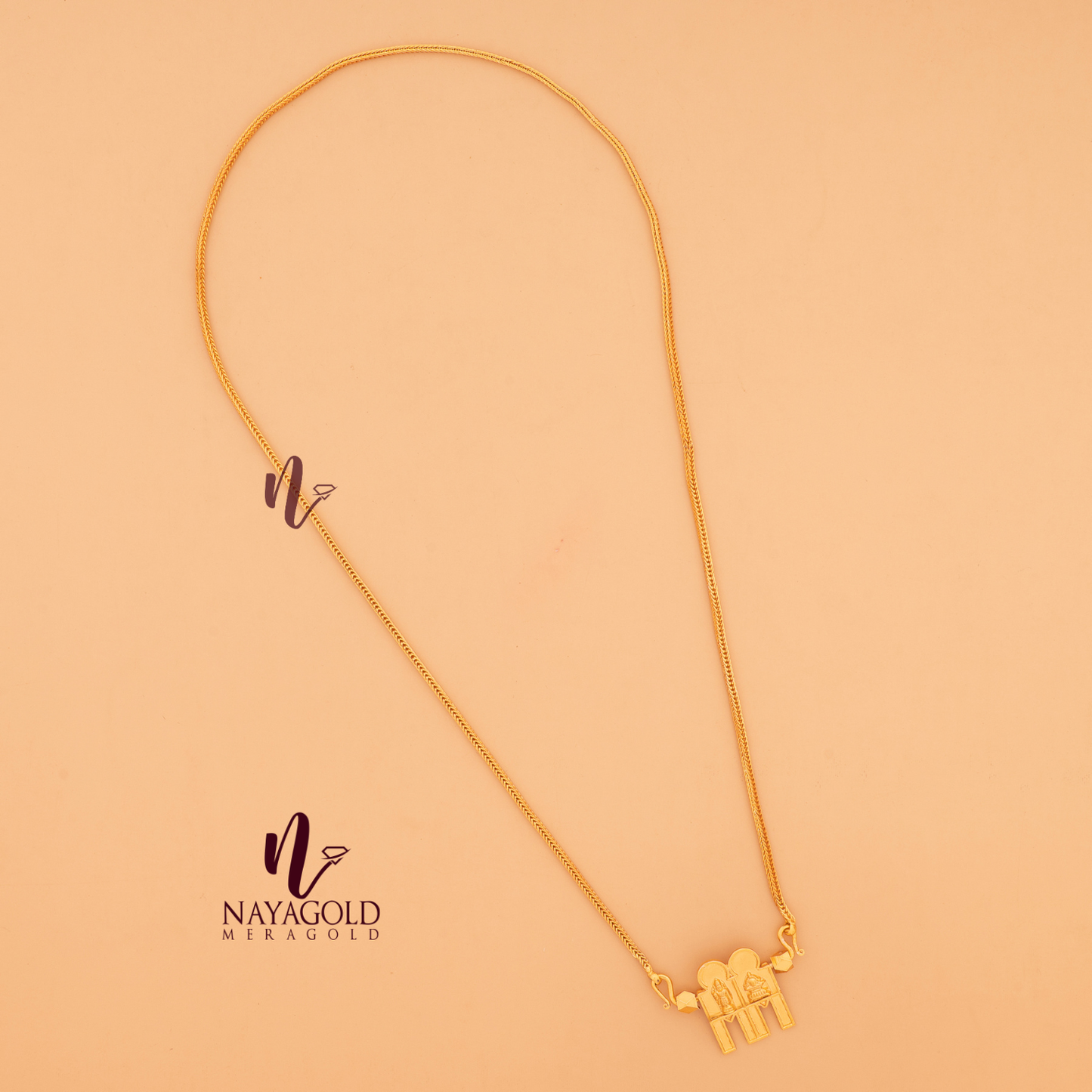 GOLD PLATED SHIVA PARVATHI THALI 