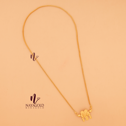 GOLD PLATED SHIVA PARVATHI THALI 