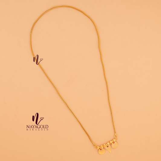 GOLD PLATED STONE COIN THALI 