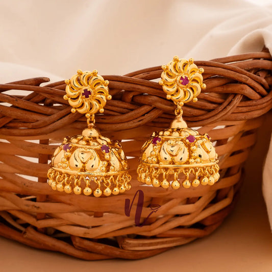 GOLD   PLATED TRADITIONAL JUMUKA 