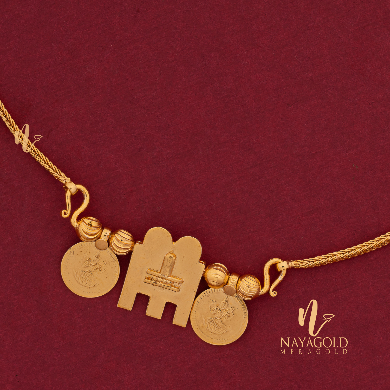 GOLD PLATED TRADITIONAL  SHIVA LINGA THALI 