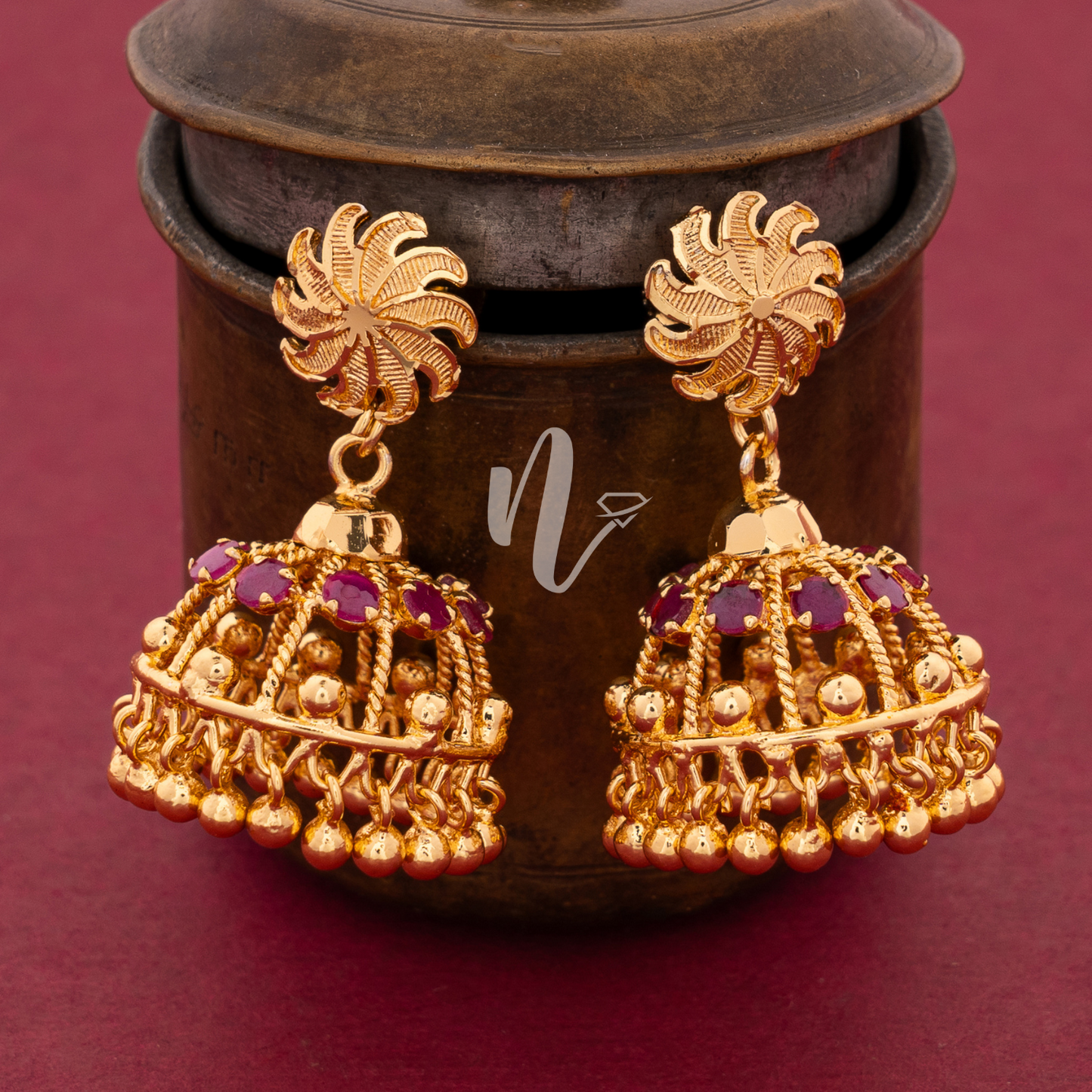 GOLD PLATED JHUMKA J73