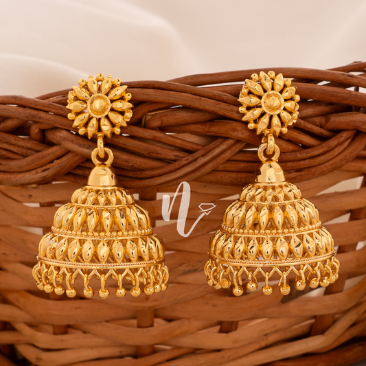 GOLD PLATED JHUMKA J77