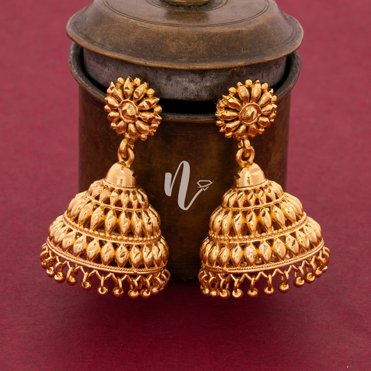 GOLD PLATED JHUMKA J77