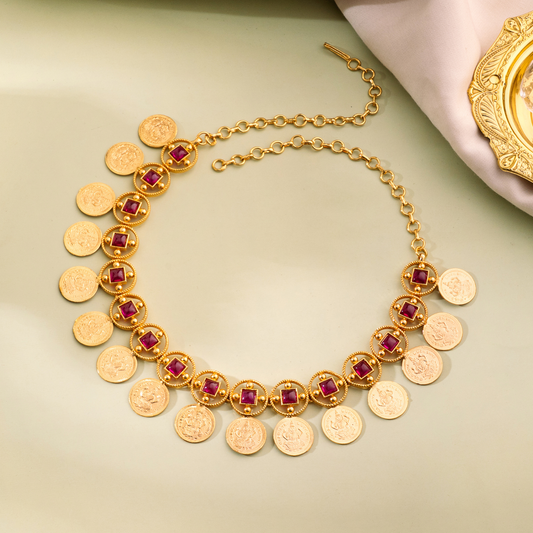 KERALA COIN STONE NECKLACE 