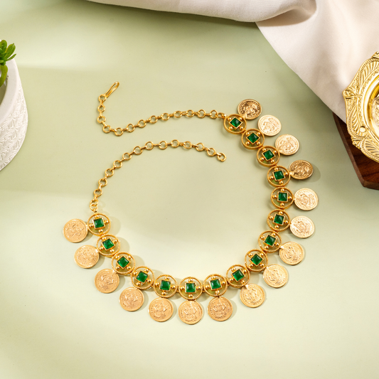 KERALA FLOWER CASHI STONE NECLACE