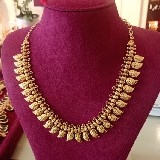 KERALA MODEL STONE MANGO NECKLACE 