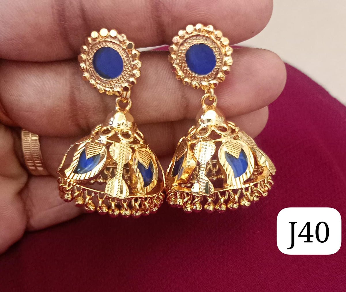 KERALA TRADITIONAL BLUE COLOUR MANGO JUMUKA 