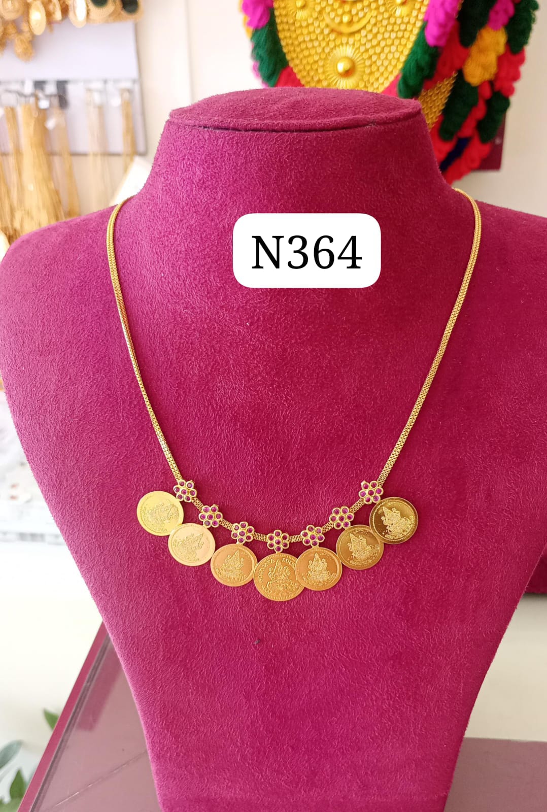 KERALA  TRADITIONAL COIN  LAKSHMI NECKLACE 