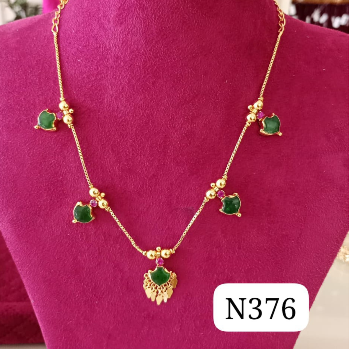 KERALA TRADITIONAL PALAKKA ELAKKATHALI NECKLACE 