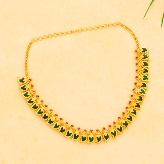 gold plated necklace