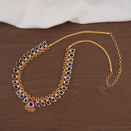 Mango necklace 15 petels blue
