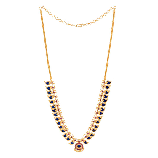 Mango necklace 15petels blue color