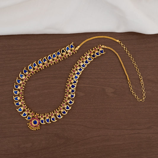 Mango necklace 20 petels blue