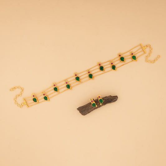 gold plated Mango choker
