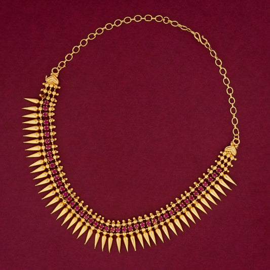 STONE MULLA NECKLACE N143 NAYAGOLD MERAGOLD