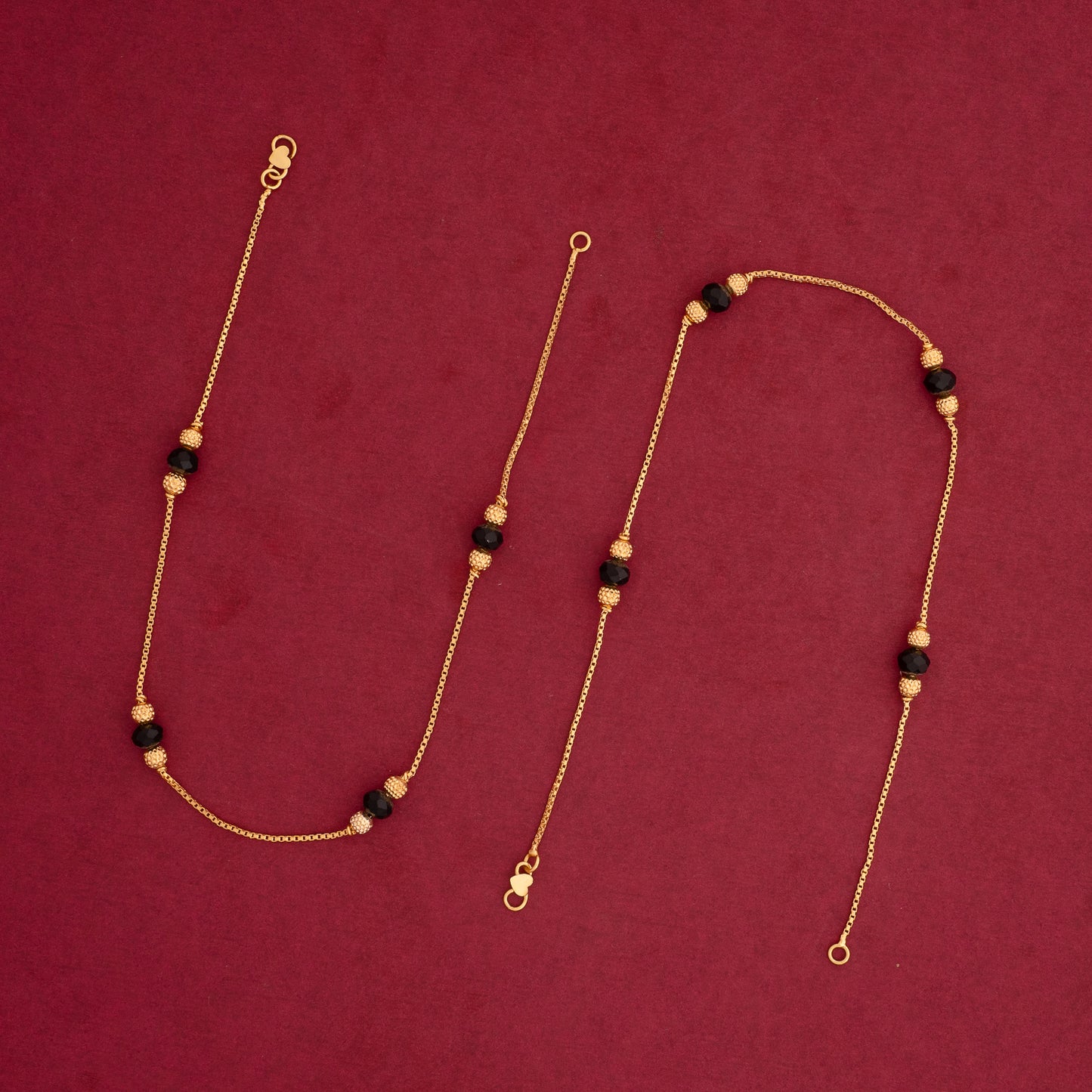gold plated anklets