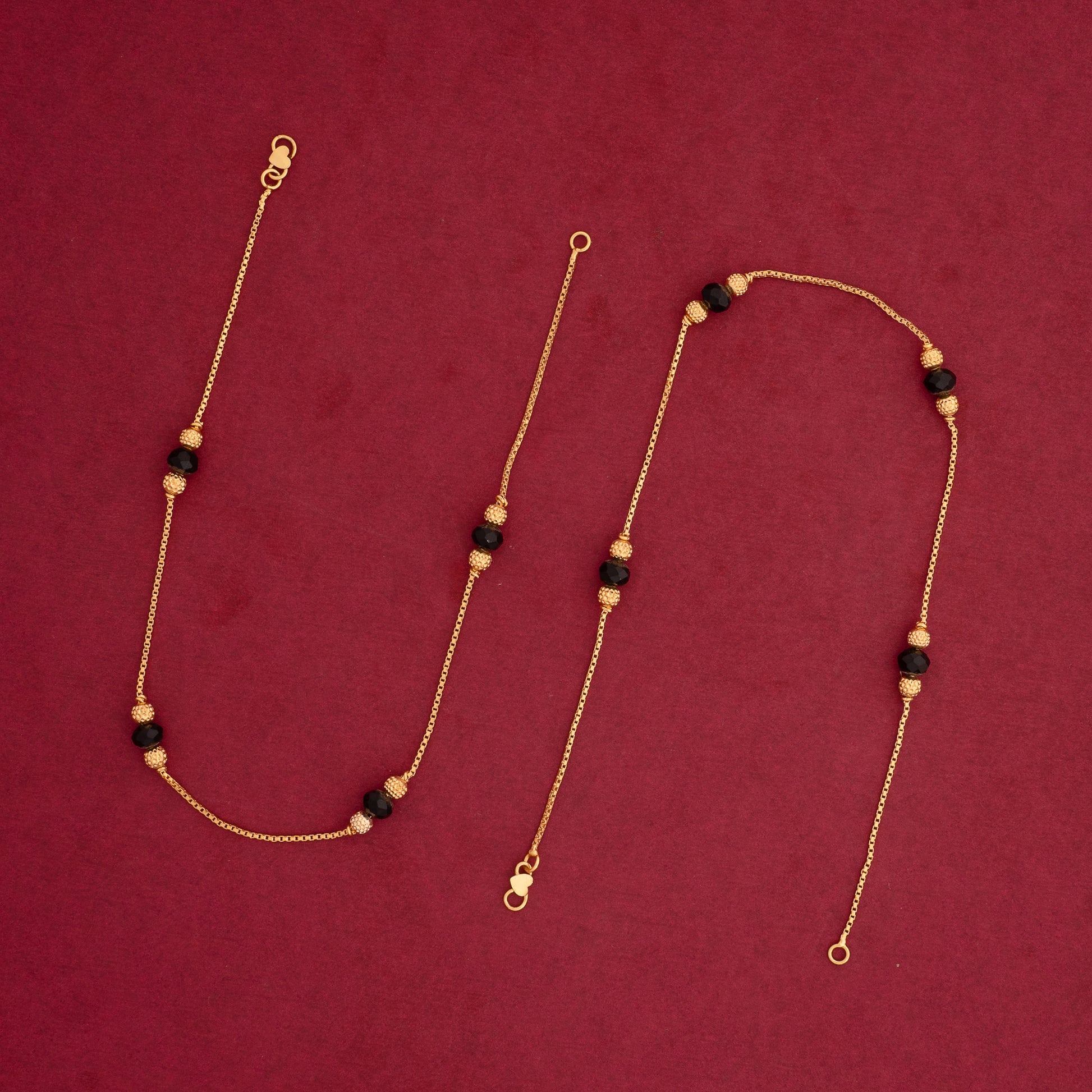 gold plated anklets
