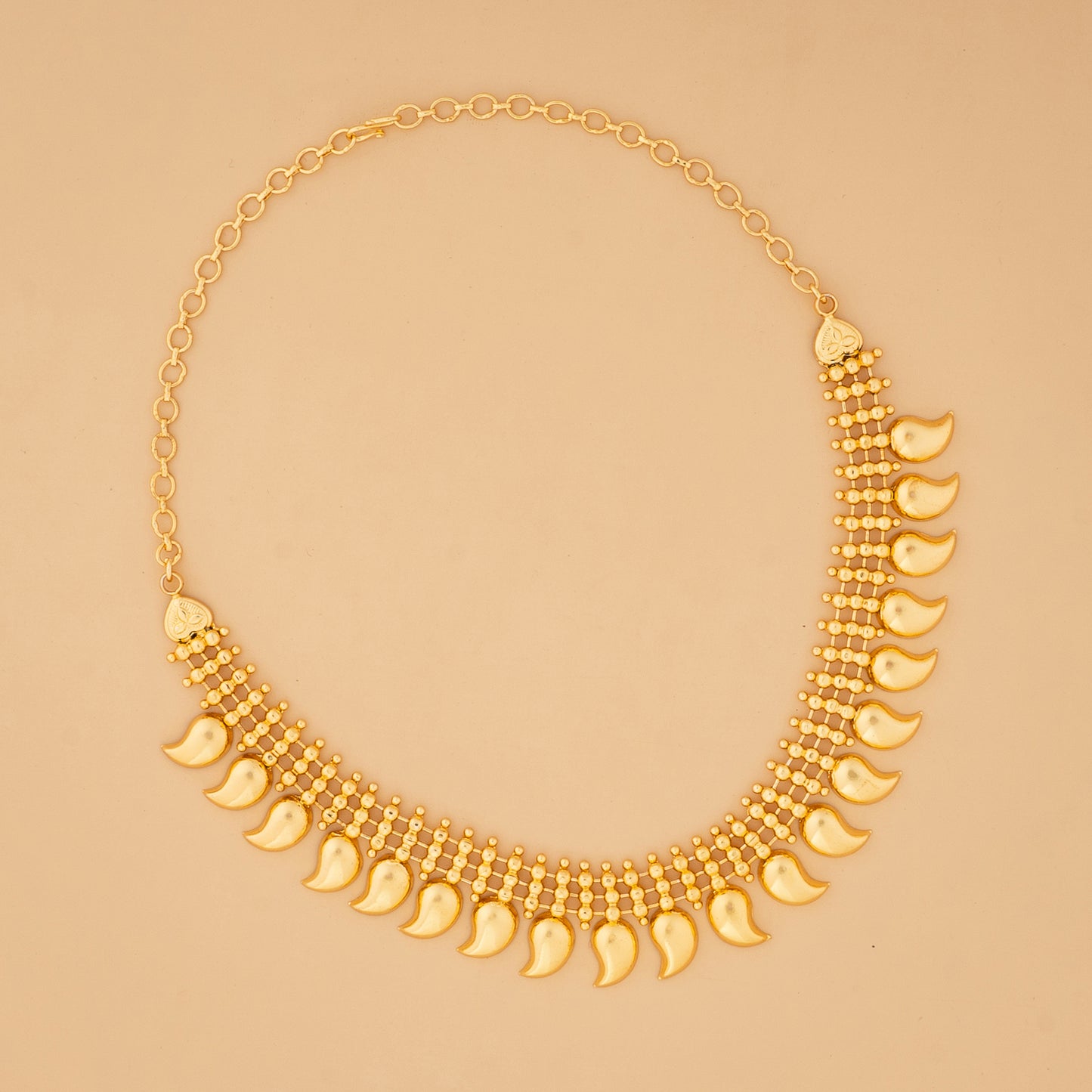 gold plated mango necklace