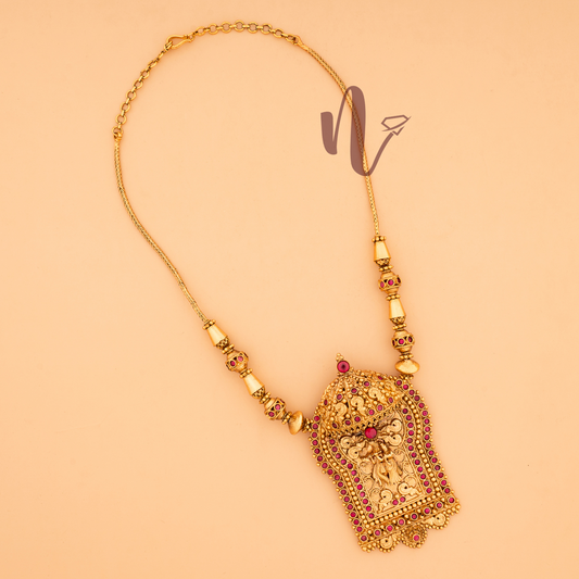 RADHA KRISHNA UMBRELLA NECKLACE N198