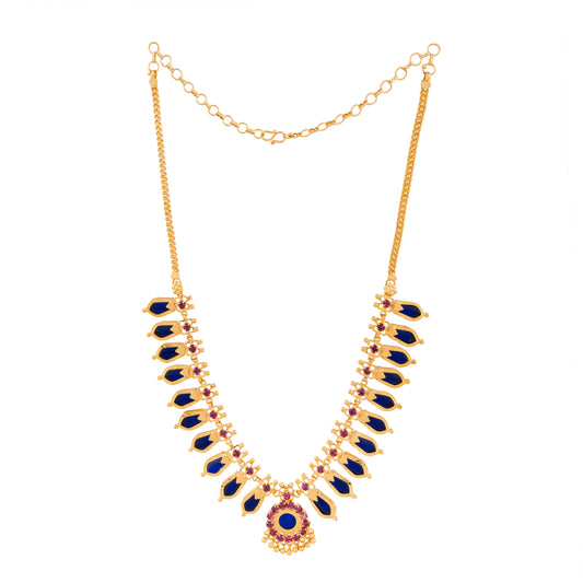 NAGAPADOM MALA 10 PETELS BLUE COLOR