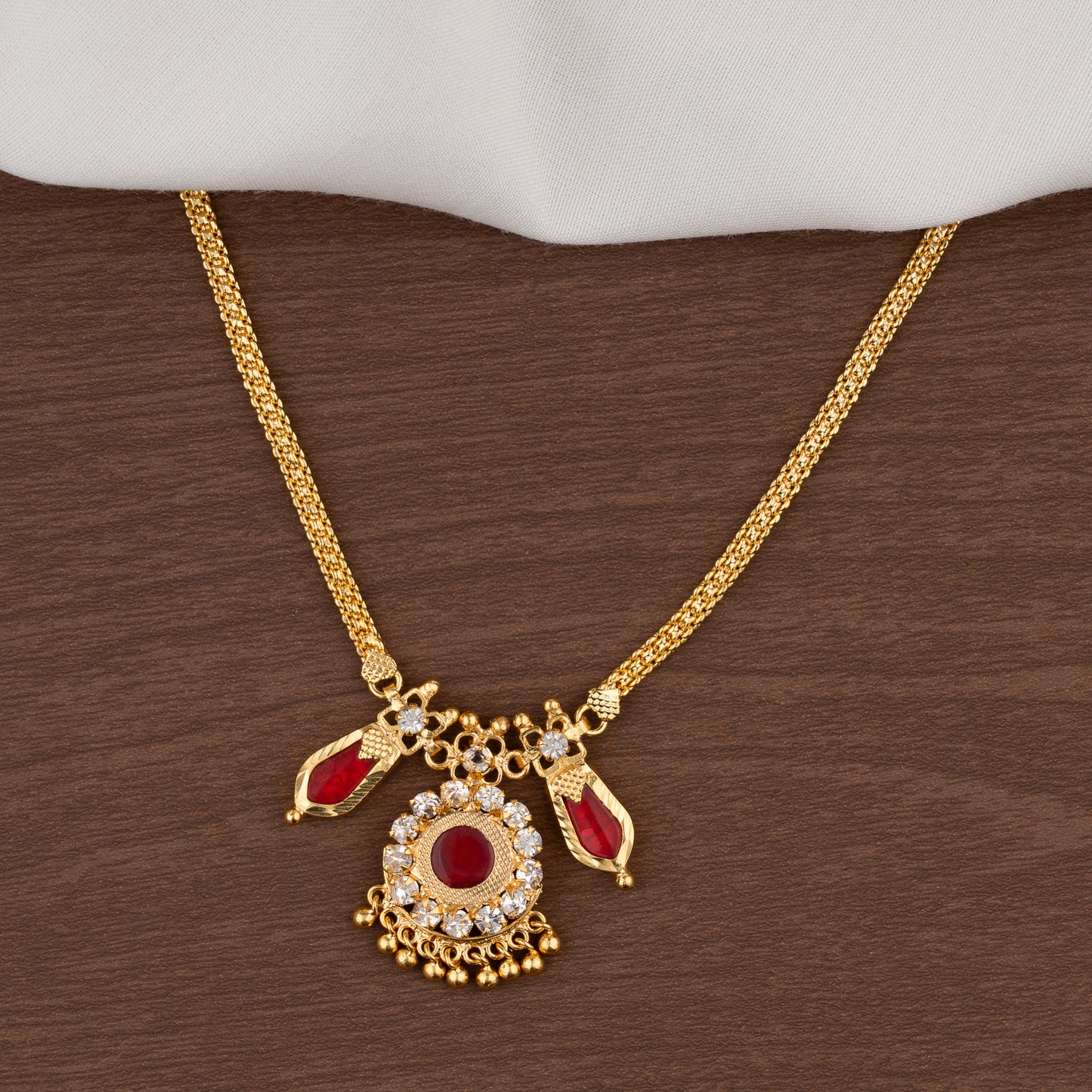 NAGAPADAM MALA  PETEL RED COLOR