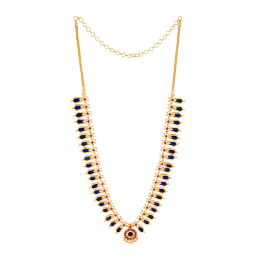 NAGAPADOM MALA 20 PETELS BLUE NAYAGOLD MERAGOLD