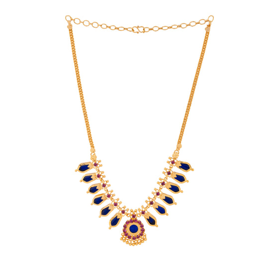 NAGAPADOM MALA 6 PETELS BLUE COLOR